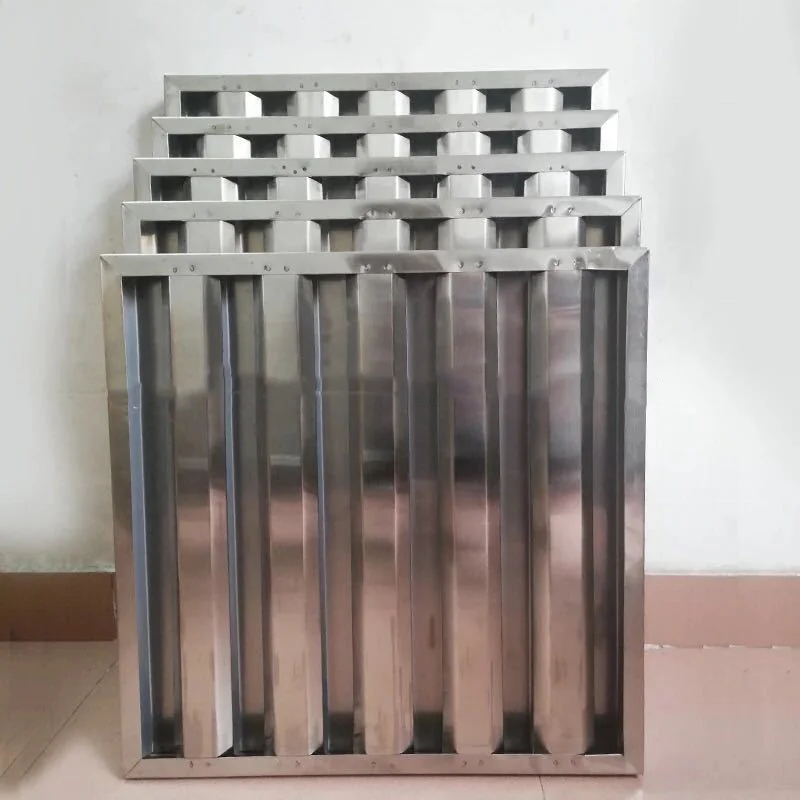 
Commercial stainless steel Baffle Kitchen Grease Filter 