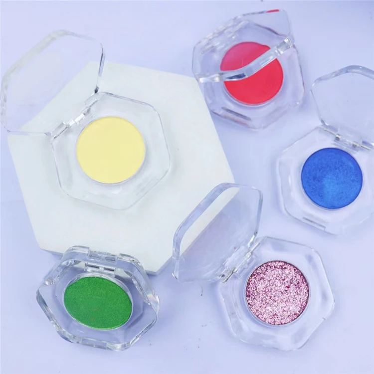 High pigment cruelty free empty talc free eyeshadow palette private label luminous
