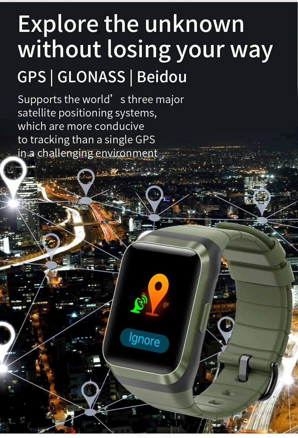 Фитнес-трекер Relgio Montr Connect спортивный браслет Смарт-часы умные часы с GPS для мужчин