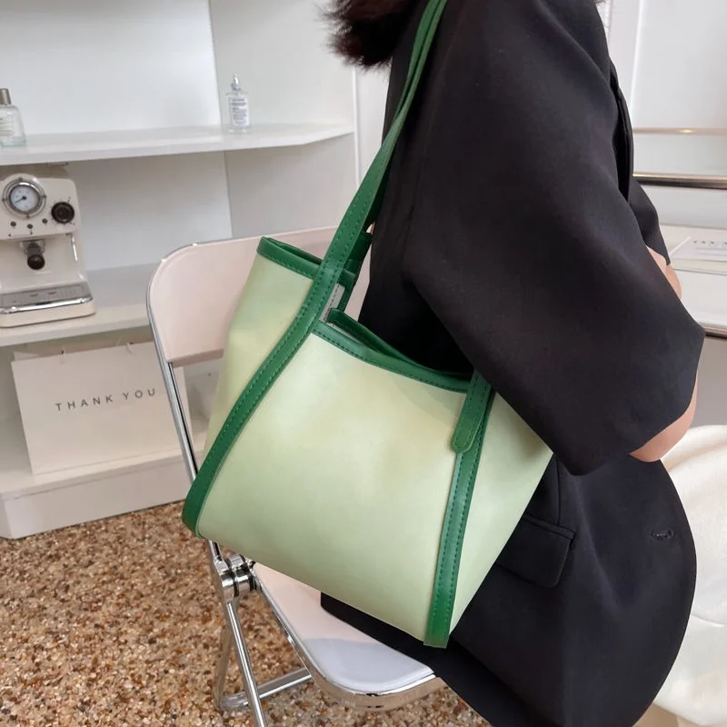 2022 Fashion Women Tote Bags Contrasting shopper bag -  Women  Mango United Kingdom Ladies Leather Purses And Handbags