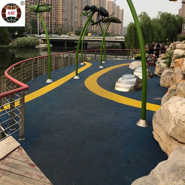 simulation Asphalt paving EPDM flooring/ square leisure outdoor carpet/walkway sport mat