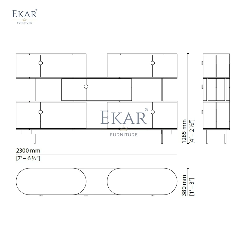 Sleek Modern Wooden Hallway Cabinet with Ample Storage for Living Room and Dining Sleek Glass Design Elegant Furniture