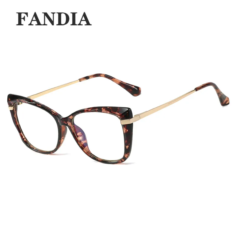 95677 frame glasses, fashionable box, anti blue light glasses, artistic, European and American trends, flat light glasses, TR90