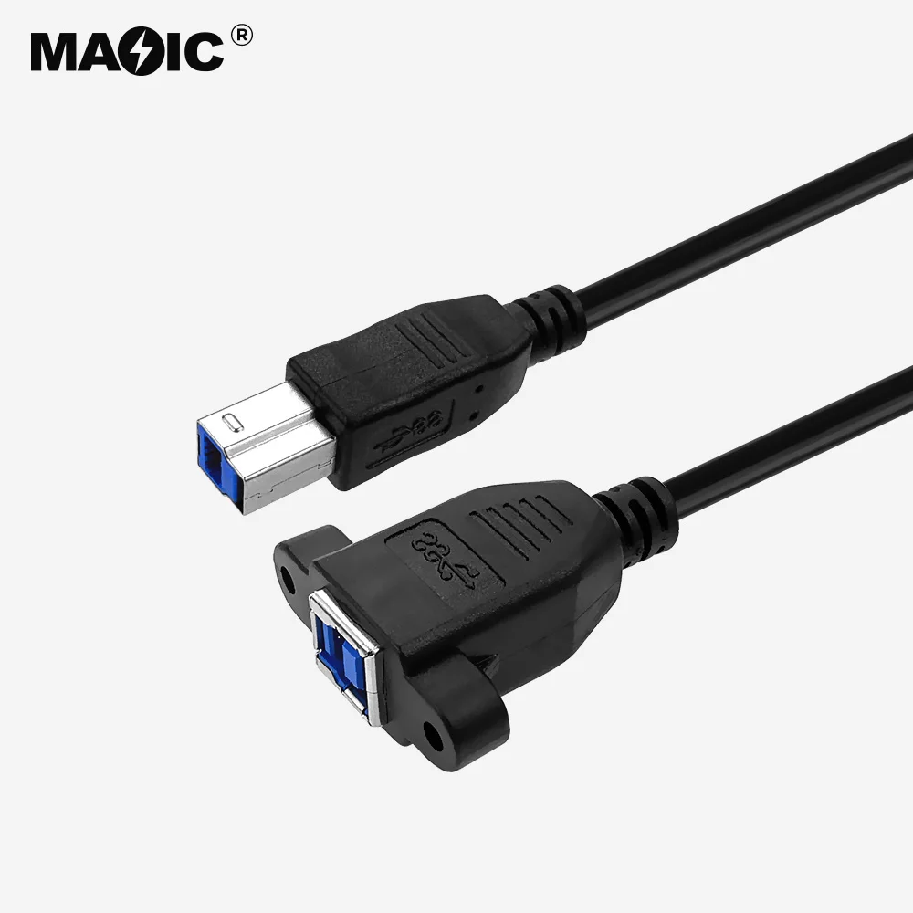 Индивидуальный OEM Супер Скоростной USB 3,0 штекер BM на USB 3,0 BF Тип штекер BF Удлинительный кабель для принтера USB3.0 кабель для принтера