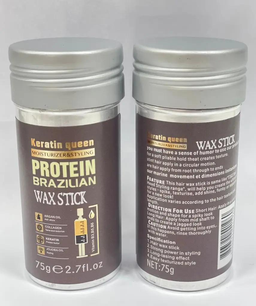Private Label All Natural Ingredients Contains Minerals Avocado and Beeswax 75g Edge Control Protein IKT Hair Pomade Wax Stick