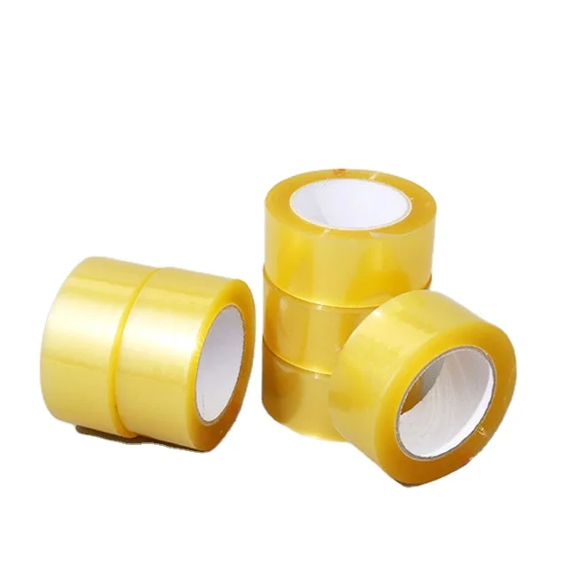 Custom Single Side Transparent BOPP Clear Adhesive Packing Tape Waterproof Acrylic Masking for Carton Sealing