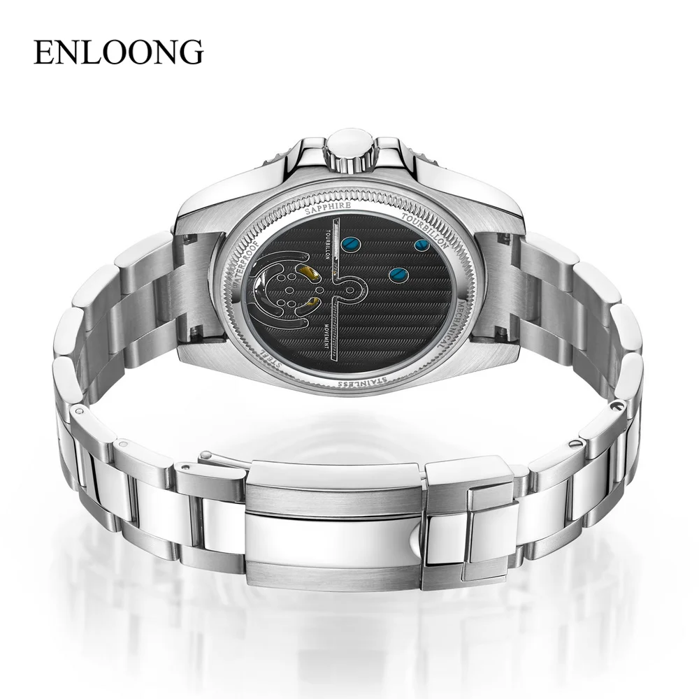 ENLOONG Marine Manual Mechanical Watches Custom Logo Brand Dial Waterproof Tourbillon Wrist Watches