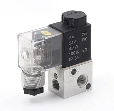 
Different voltages coils available 3V1 Series 2 positions 3 ways valve solenoid valve 