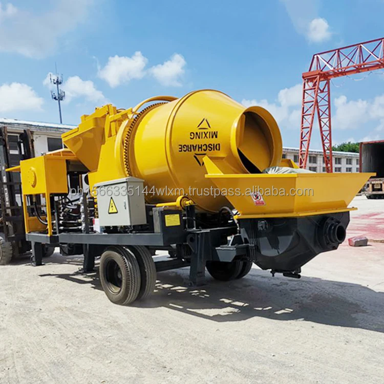 Cement/Sand/Concrete Grouting Pumpconcrete Pump with Concrete Mixer for Construction Projects