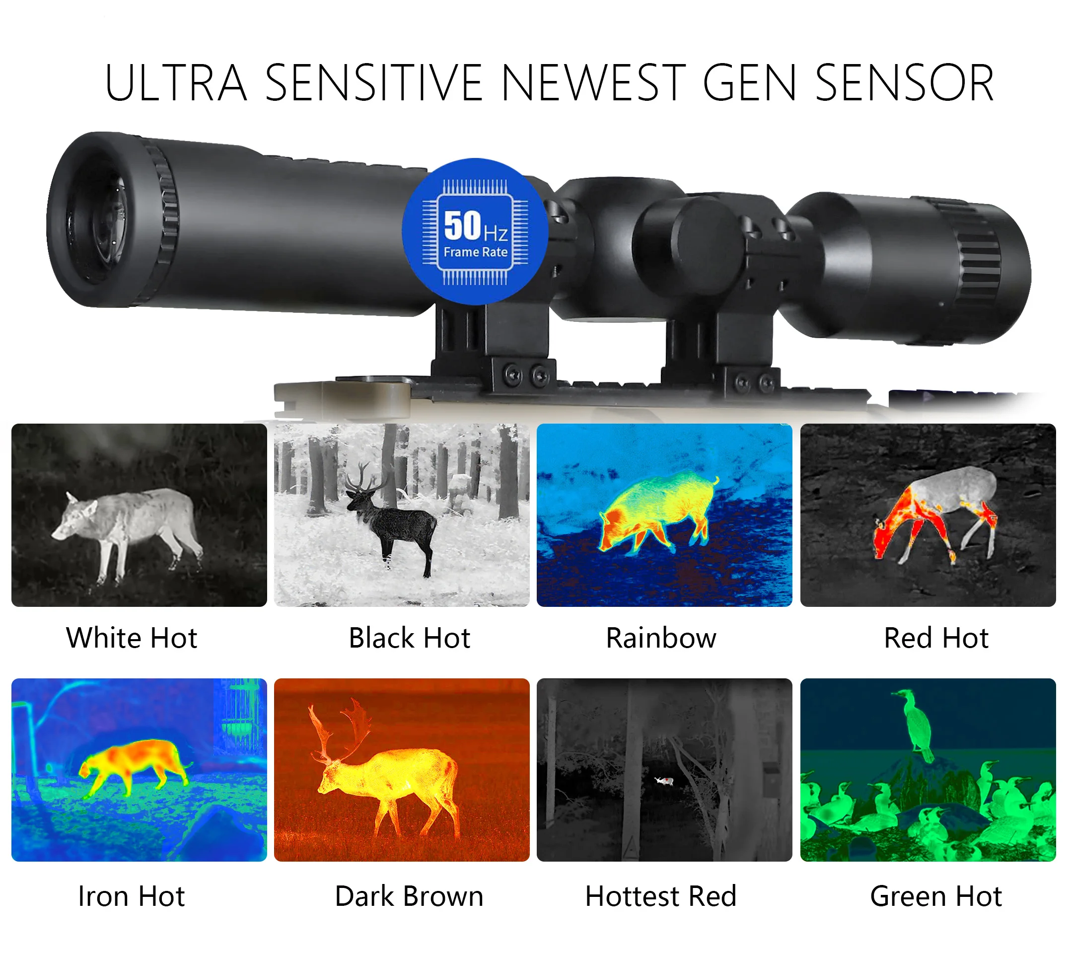 Best Price 25mm LenThermal Imaging Scope with 384*288 Resolution For Hunting  High Quality Video Recording PIP WIFI  Support OEM