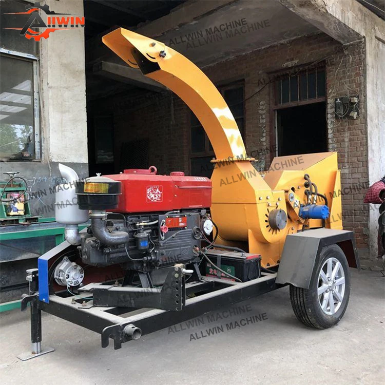 Self Feeding 15HP Wood Branch Chipper for Garden and Farm Wood Chipper for Tractor