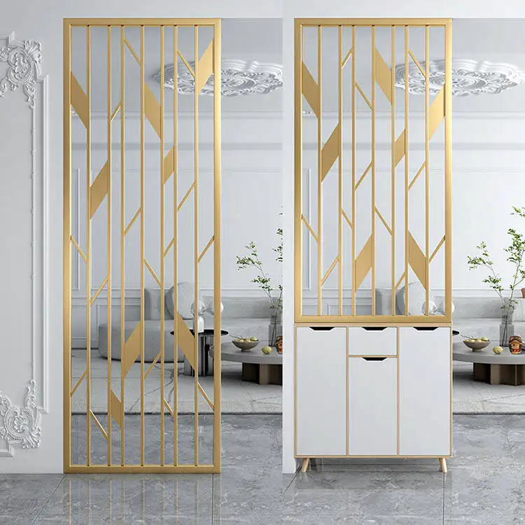 Customized Different Design Laser Cutting Metal Partition Screen Stainless Steel Room Divider