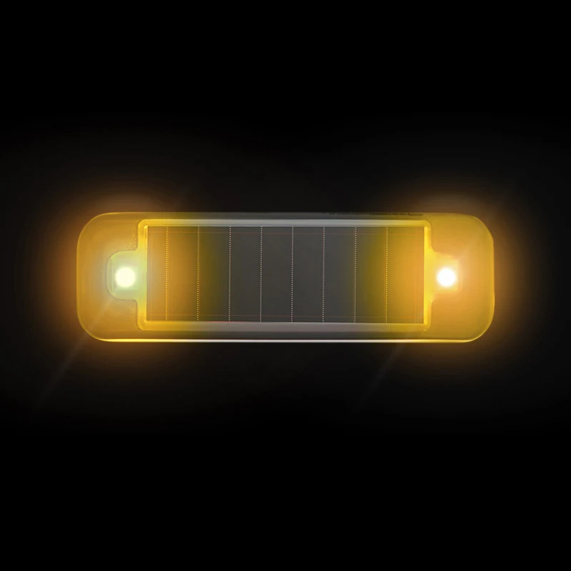 Solar led warning light Car anti-rear-end free wiring flashing light Motorcycle bike rear red and blue flashing light