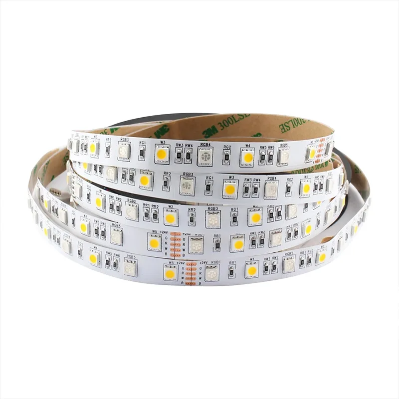 Светодиодная лента 5050SMD с низким напряжением, самоклеящаяся полноцветная полоса rgb + w, меняющая цвет, KTV
