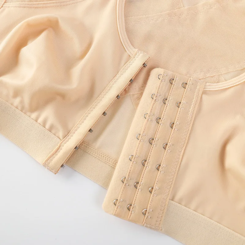 Shape correction belt bra for women front button bra with good price sports breathable bra without rims