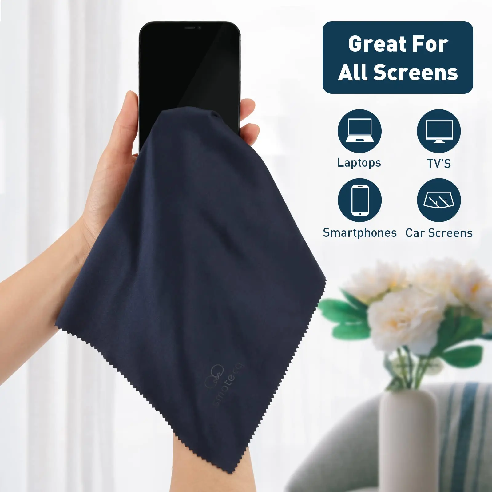 Custom Large Eyeglasses Towel Cloth For Sunglasses Lens, Chamois Microfiber Lens Cleaning Cloth With Print