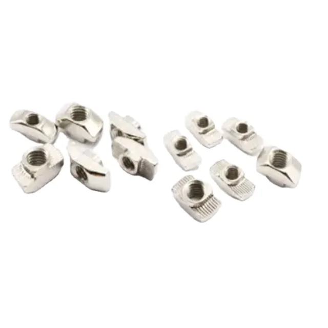 China Supplier Industrial Square Aluminum Profile Drop in T Slot Sliding T Nut