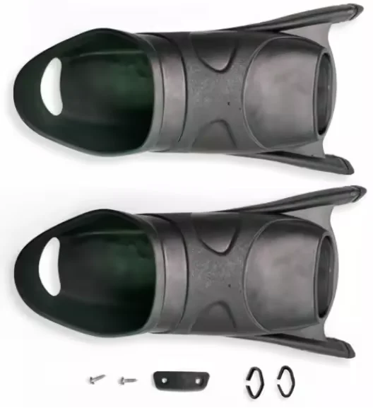 Hot Sale Long Blade TPR Freediving Foot Pockets Fins Durable Foot Pocket For Spearfishing Carbon Fiber Glass Fiber Long Fins