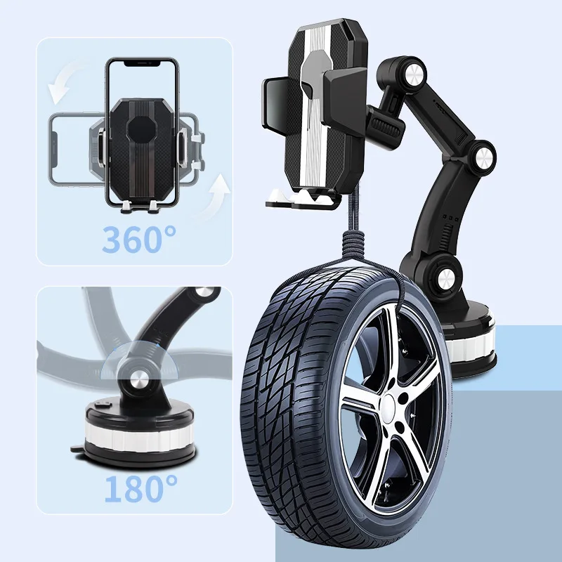 Suction Cup Mounted Windscreen Dashboard Car Phone Holder Center Console Phone Holder Car Mount Holder