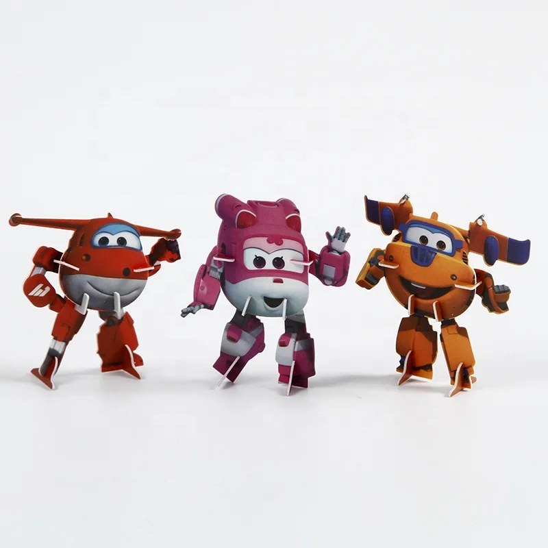 High Quality Plane Car Shape Plastic Baby Toy PP Puzzle