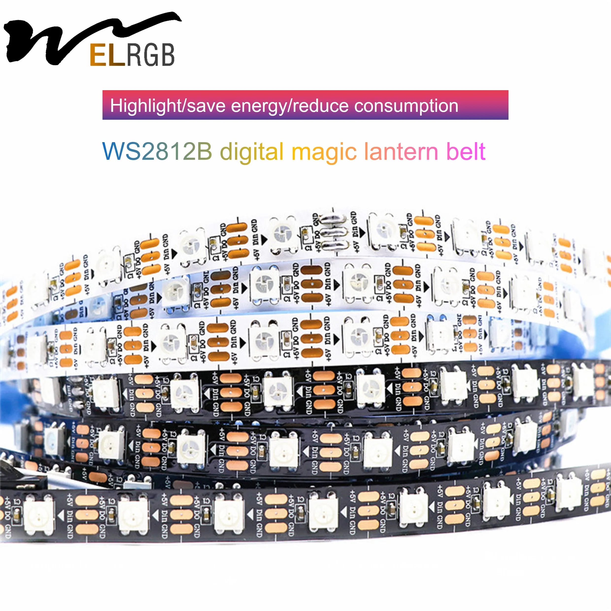 Full Color  smd5050 60leds/m Flexible smart led Light Strip  Addressable addressable digital rgb Flex Led Strip Light