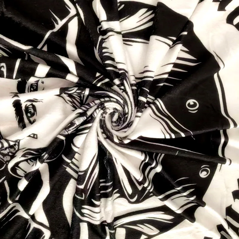 double  sides printed for custom sublimated  blanket fleece  throw plush polyester blanket