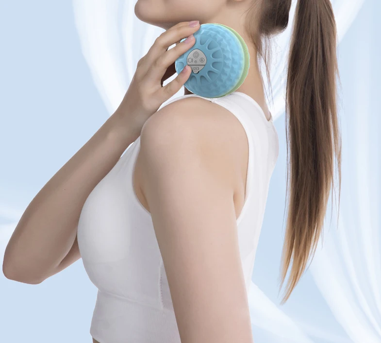 massager ball heated exercise electric silicone back foot hand massaging yoga vibrating roller fitness for massage ball