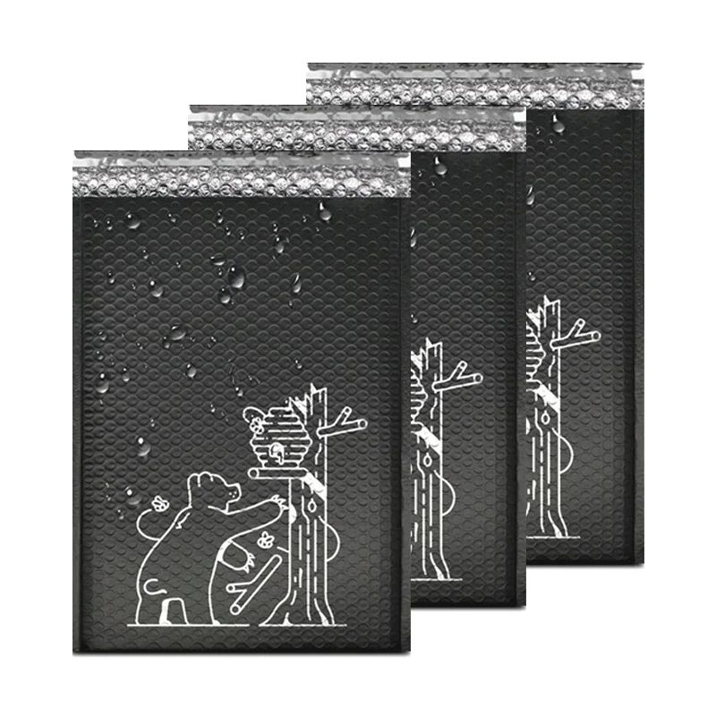 
Customized Black Bubble Mailer Wrap Padded Envelopes Shipping bags Poly Mailer Bags 
