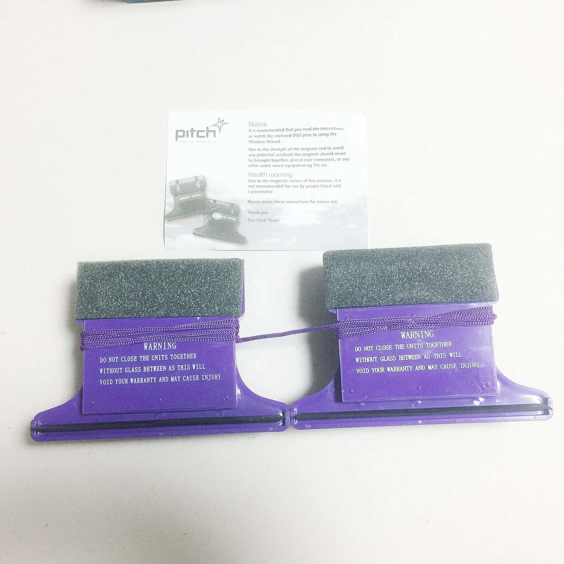 TOPFENG Magnetic Window Cleaner Double Sided Glass Window Cleaner Tools Sliding Window Cleaner