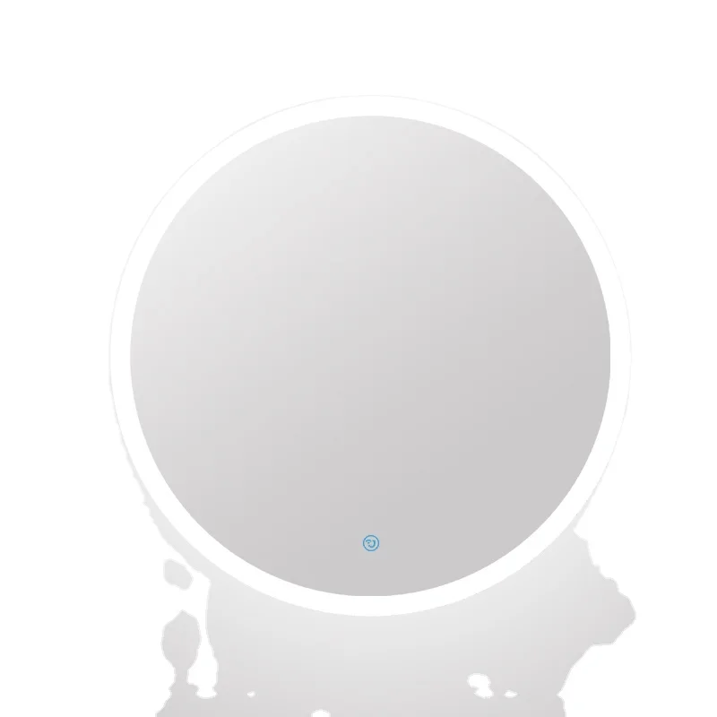 Modern Led Light Mirrors Metal Frame Bathroom Mirror Black Gold Silver White Rectangle 5mm Smart Touch Sensor Switch 30 Days