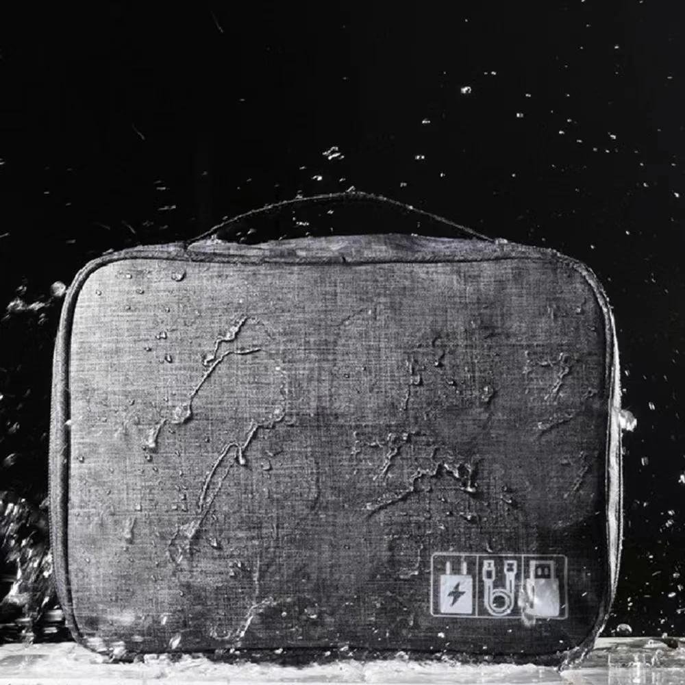 Custom New Electronic Accessories Cable Organizer Bag Digital Gadget Travel Organizer USB Cable Storage Case Bag