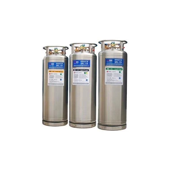 Stainless Steel Horizontal Welded Insulated Cylinder 410L 500L Liquid Cryogenic Cylinder