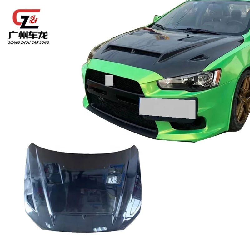 Factory Direct Carbon Fiber Car Bonnet For Mitsubishi Lancer Car Hood