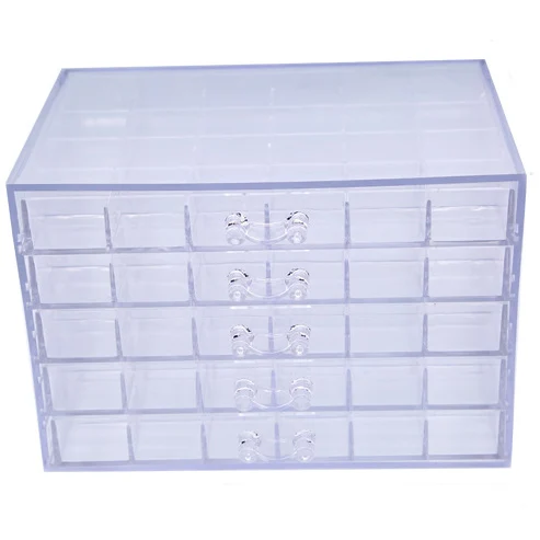 Professional 5 Layers Empty Press On Nail Tip Packaging Jewelry Box