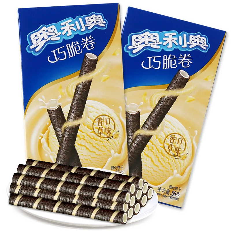 Wafer Rolls Hot SalesChocolate Matcha Delicious Made in China 55g*4