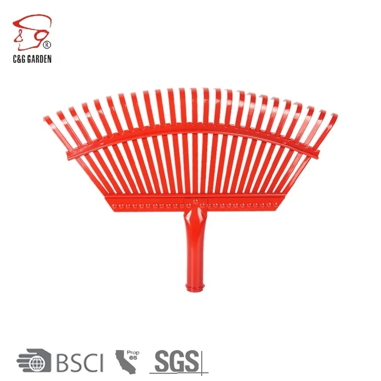RK25-101 25 tine golf rake garden tool rake 25 flat teeth lawn rake teeth