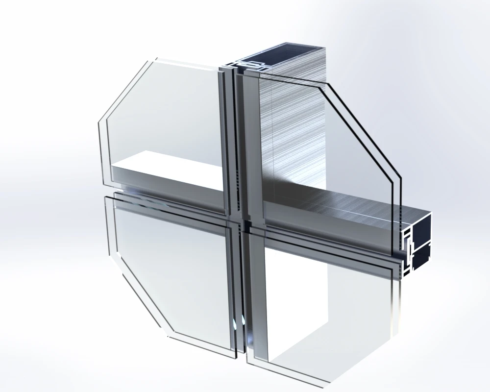 Philippines Aluminium Exterior Hidden Frame Glass Facade Aluminum Glass Curtain Wall