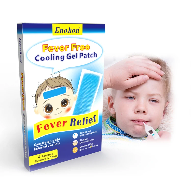 Hot sale Forehead Fever Cooling Gel Patch Immediate Cooling Pad Fever Reducing Cool Patch For Kids