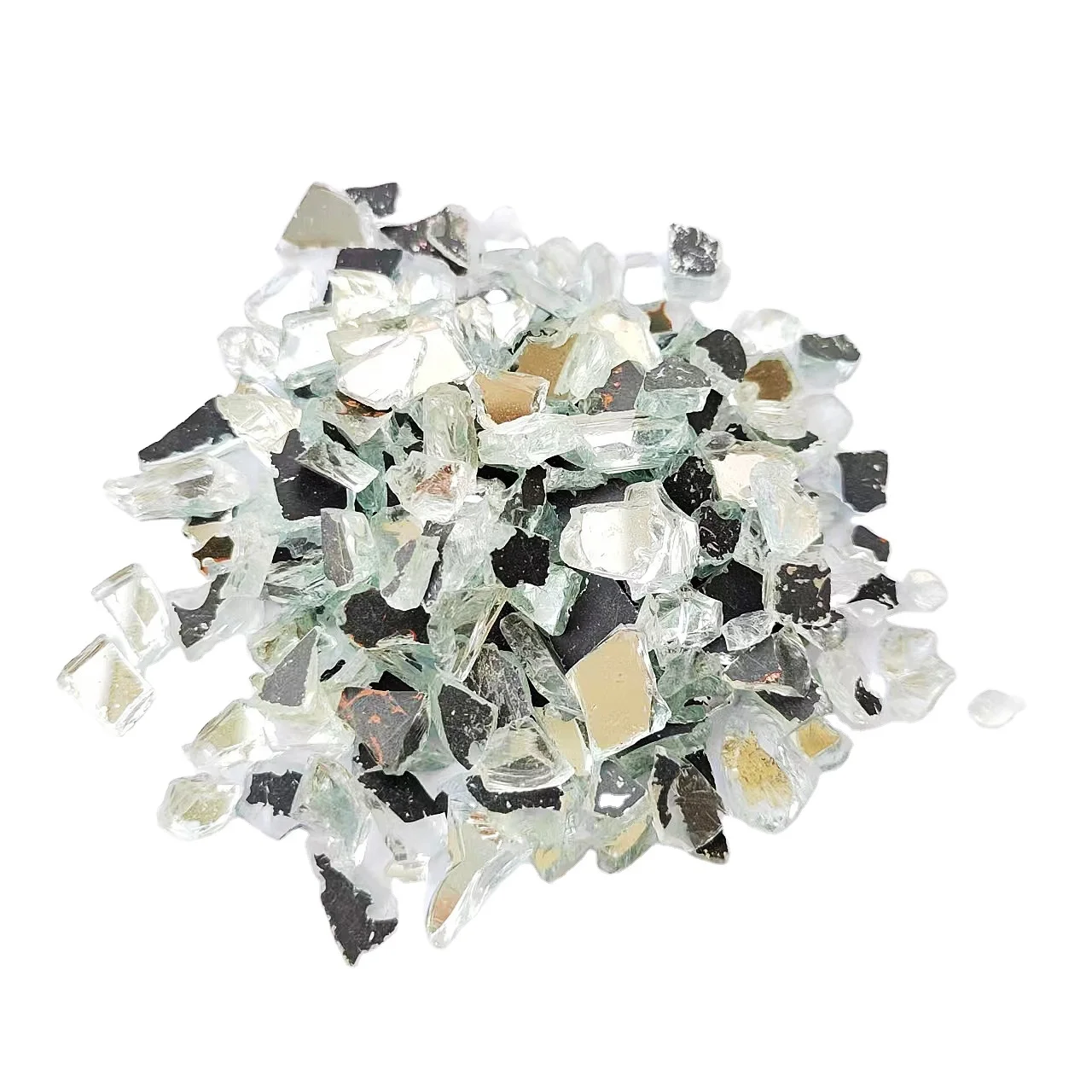 Recycled crushed mirror glass chips