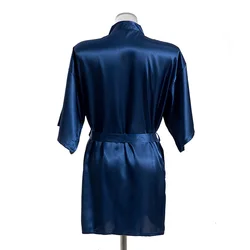 Wholesale Silk Sleepwear Luxury Ladies Sexy Kimono Satin Robes for Bride and Bridesmaid Women Party