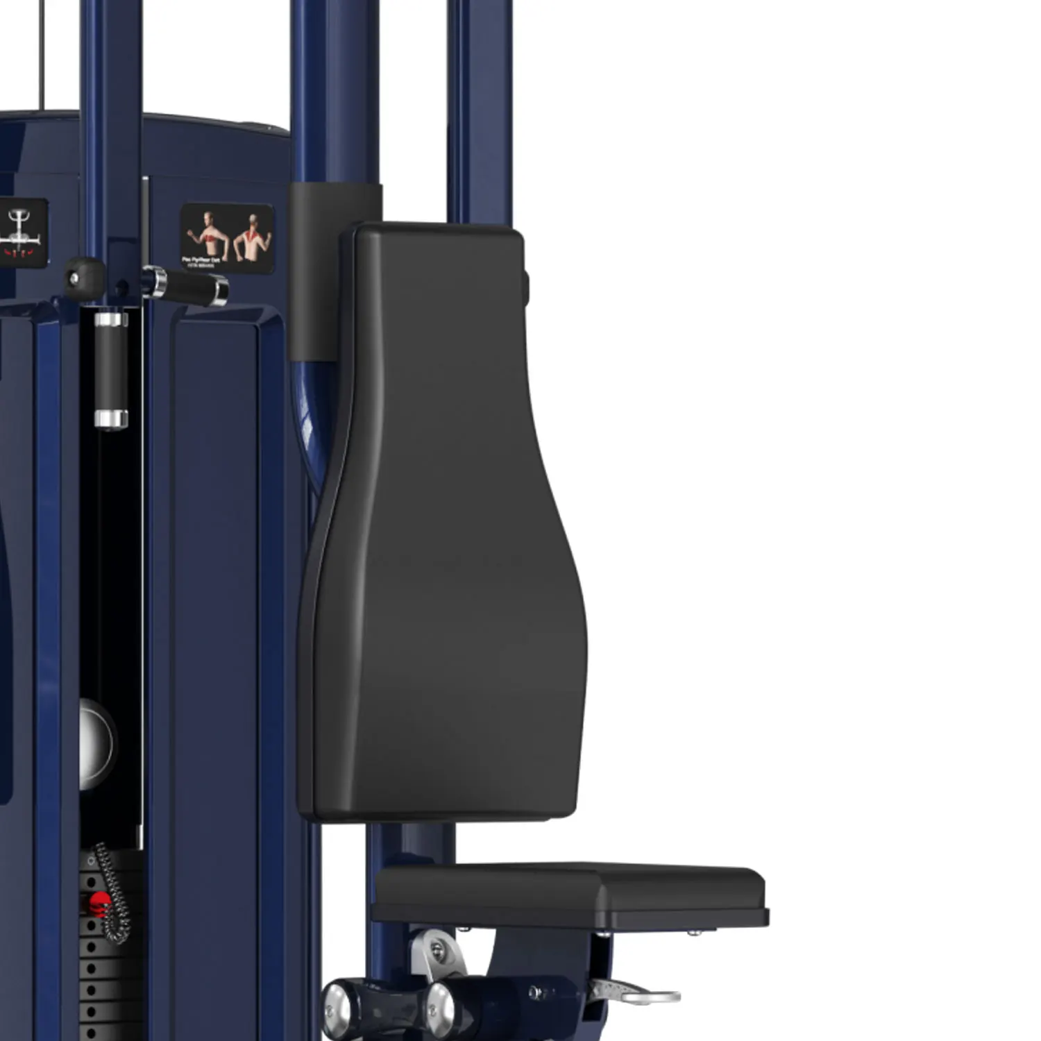 Commercial Gym Pec Fly Rear Delt Machine Steel Wheel Loader Pin Load Selection Exercise Equipment For Shoulder And Chest