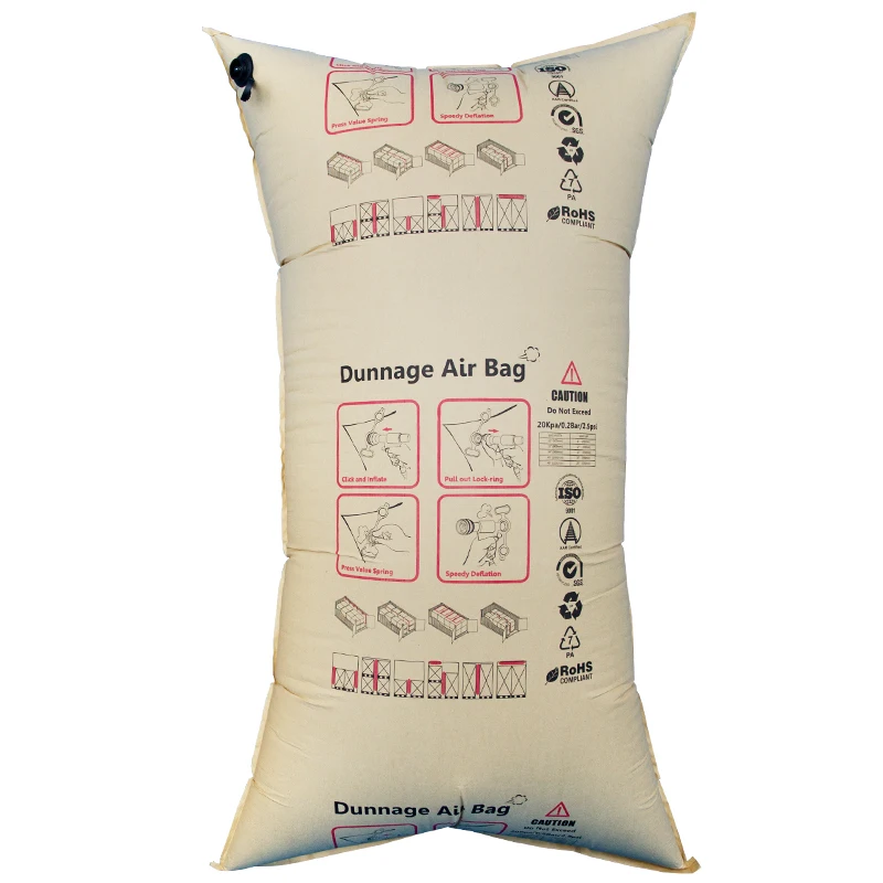 reusable Inflatable Kraft Dunnage Air Bag Cargo Shipping For Container