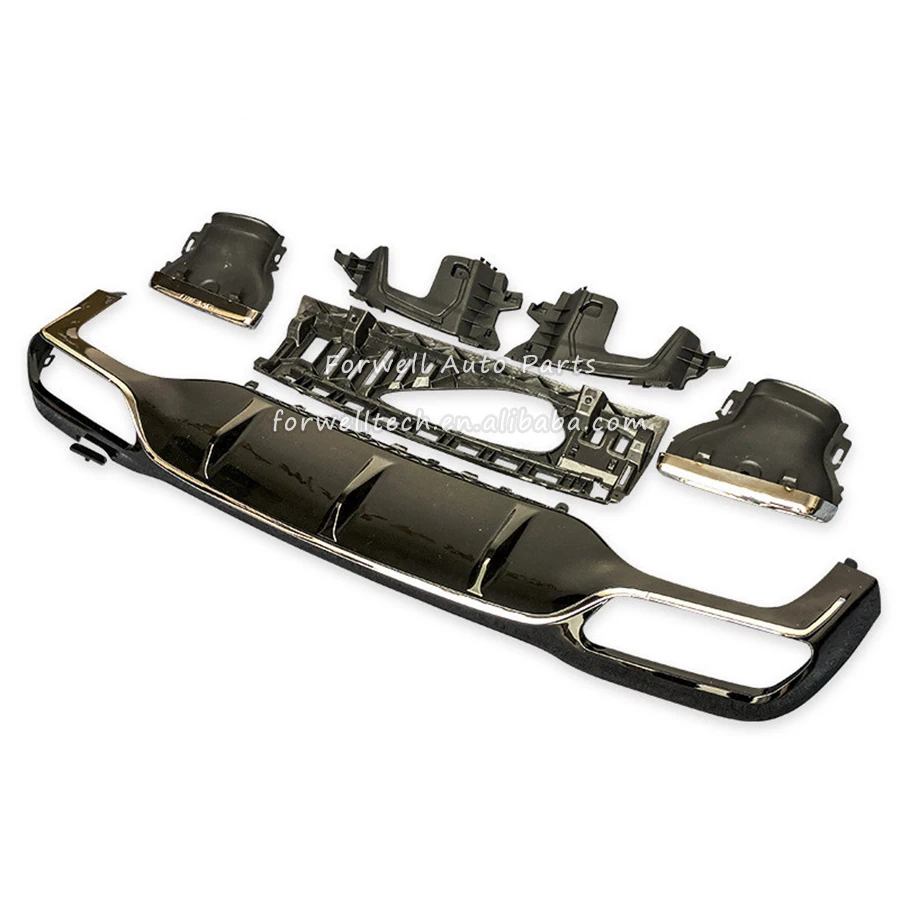 
E class W213 Muffler tip Accessories Body Kit AMG Rear Lip Spoiler for Mercedes Benz E class W213 