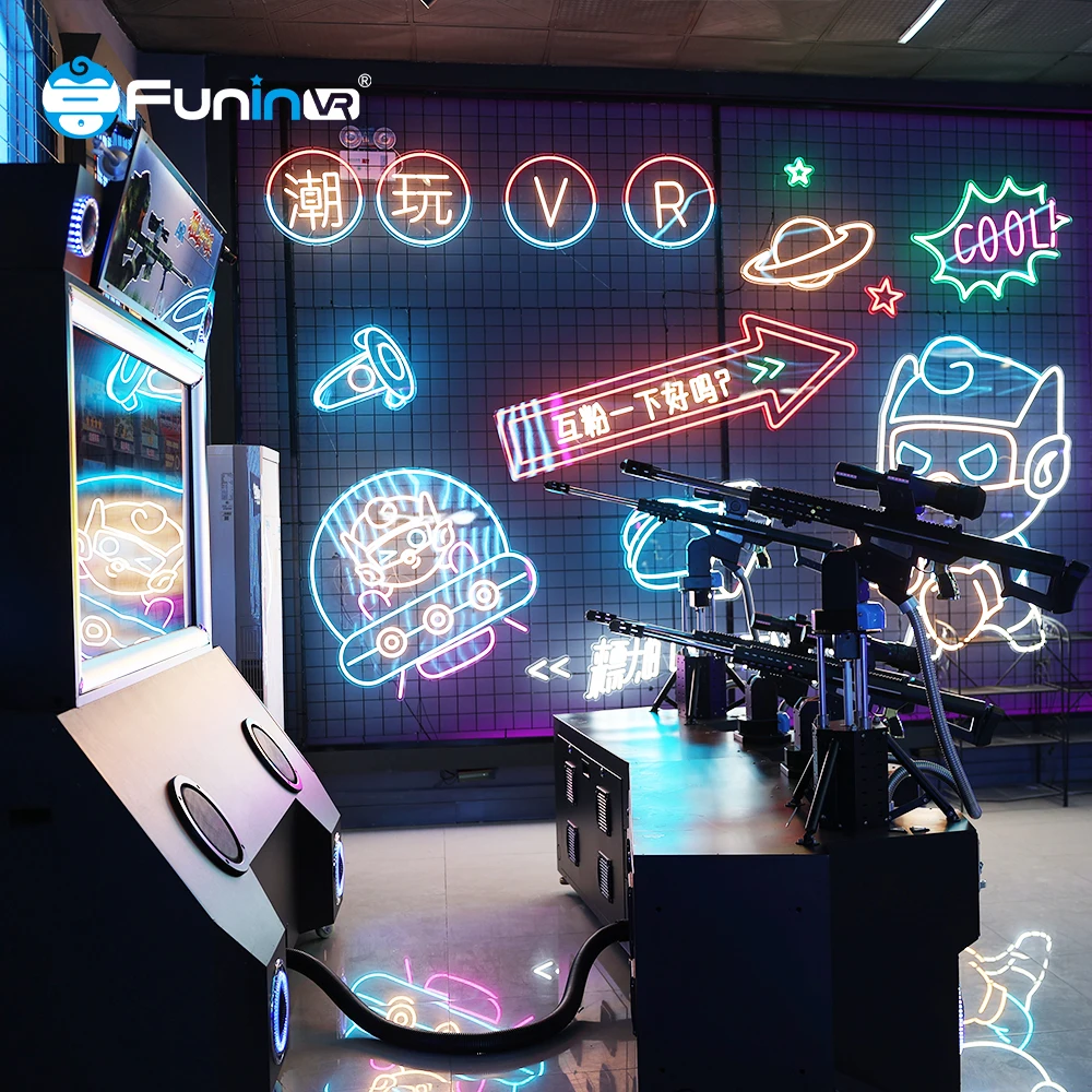 Funinvr Interactive 9D Vr Arcade Games Virtual Reality Shooting Game Multiplayer Vr Shooting Simulator