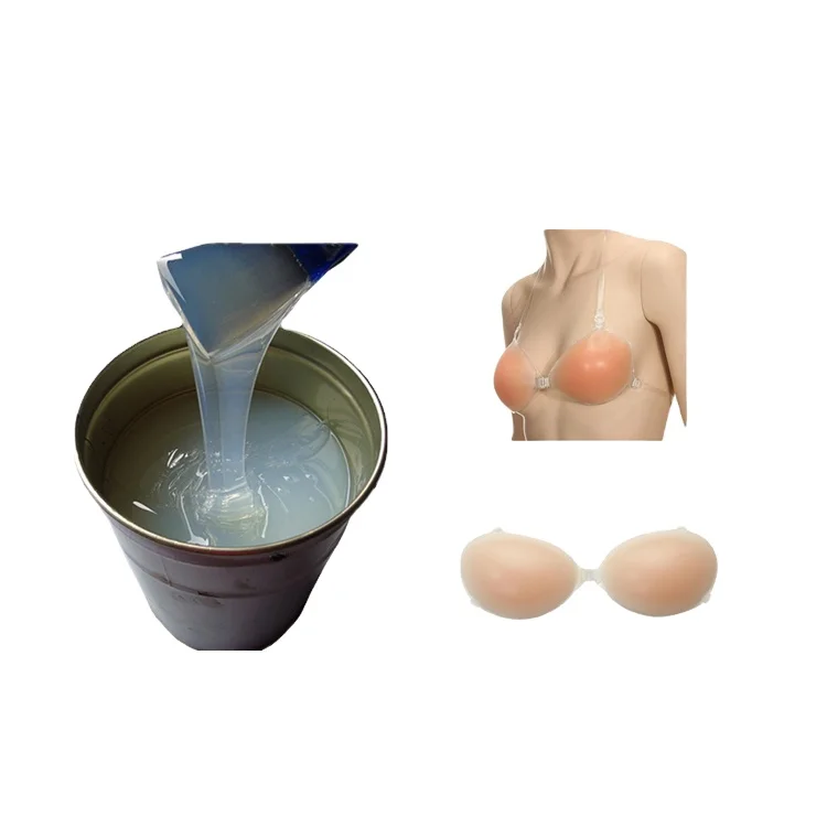 Smooth Safe Skin Soft Colorless Liquid Silicone Rubber Gel for Women Bra Underwear mold making