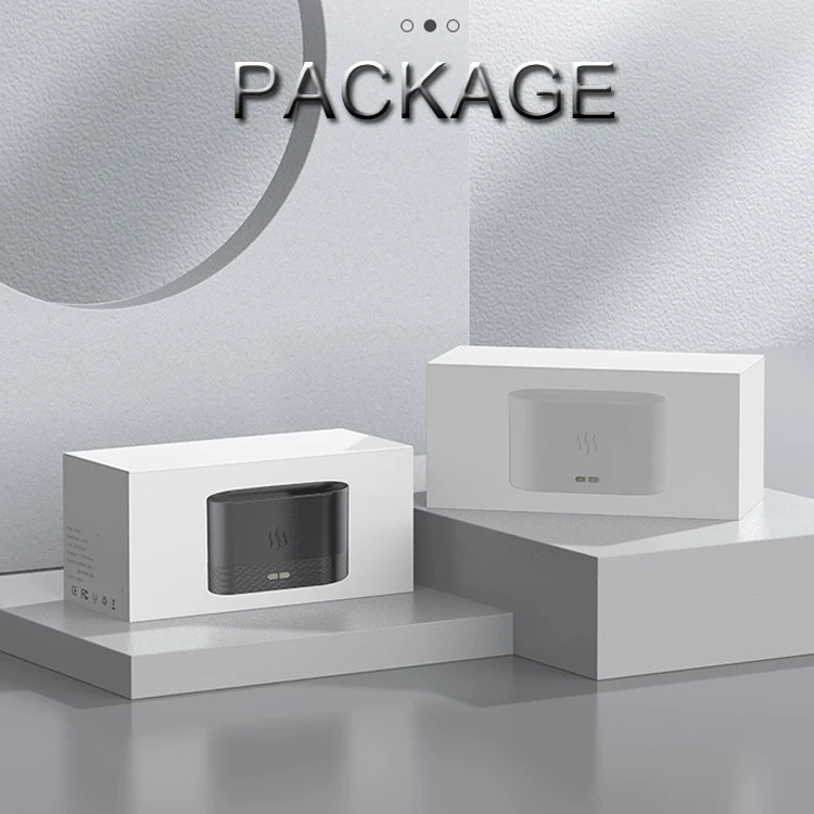 180ml Hotel Flame Aroma Diffuser Travel Air Humidifier Ultrasonic USB Essential Oil Night Light 3D Flame Simulation LED Lamp Bar