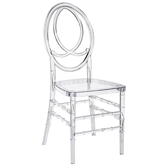 Modern fashion design clear chavari restaurant chairs dining wedding event with cushion