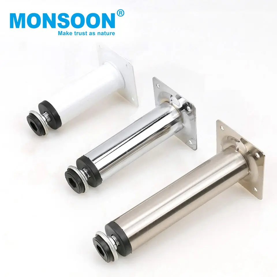 Simple Adjustable Height Furniture Legs Triangle Feet Sofa Stainless Steel Leg