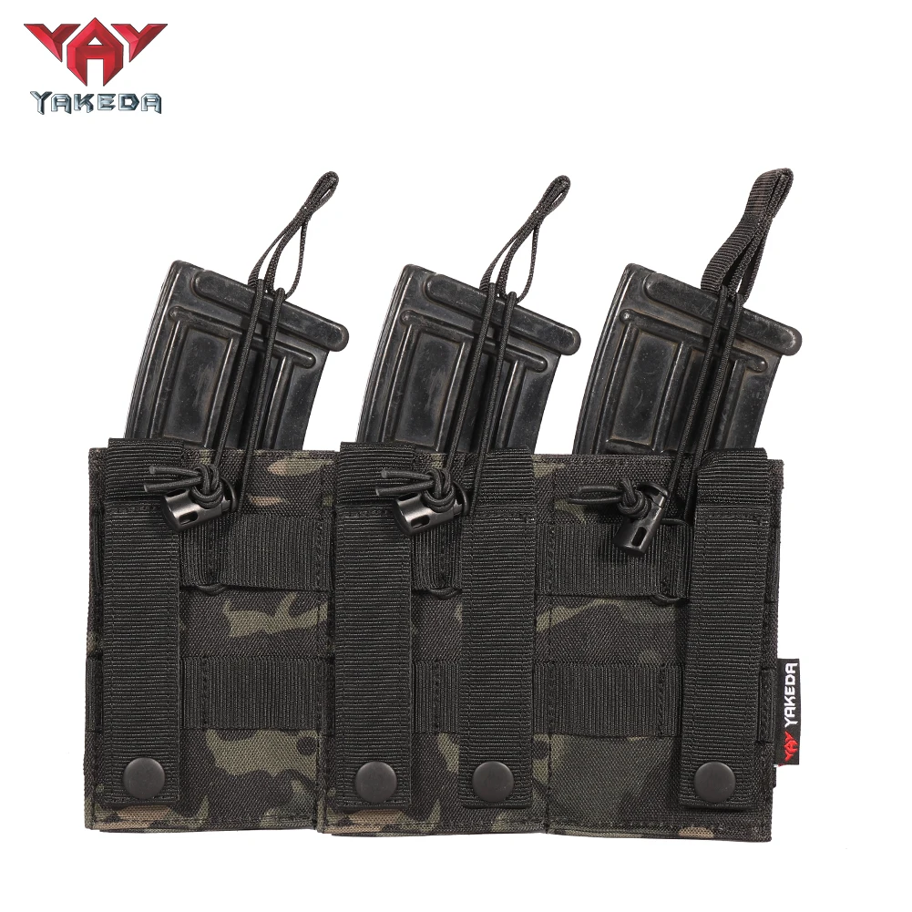 Yakeda Tactical Vest Dual Mag Pouch MOLLE Equipo Tactico Holster Tactical Equipo Combat Duty Belt Triple Magazine Pouch