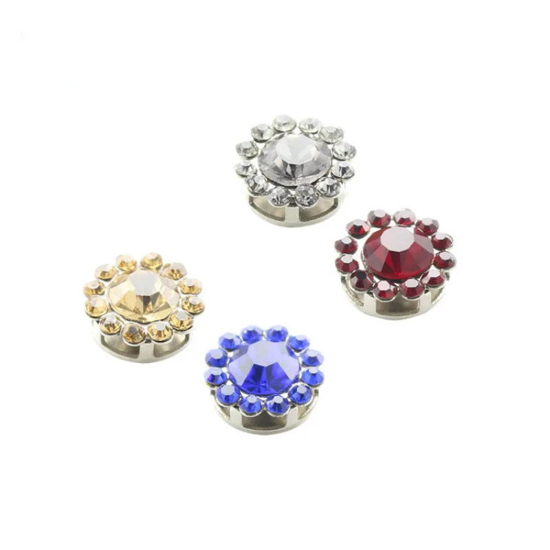 Stones Gold Sew on Glass Rhinestone Applique Sewing Claw Crystal Flower 8 10 12mm Colors Garment Shoes Bags T-shirt 2 Bags